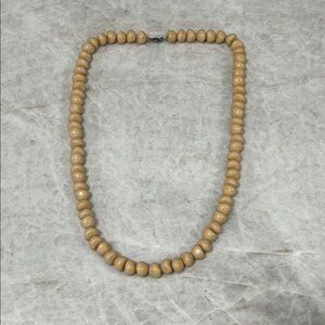 Elegant Tan Beaded Necklace